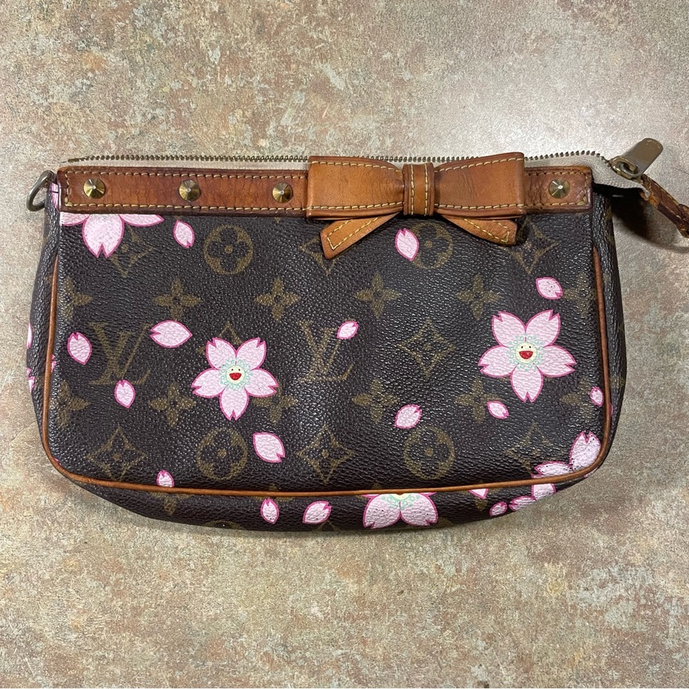💕SOLD💕Louis Vuitton Monogram Cherry Blossom Accessories Pouch Takashi Murakami